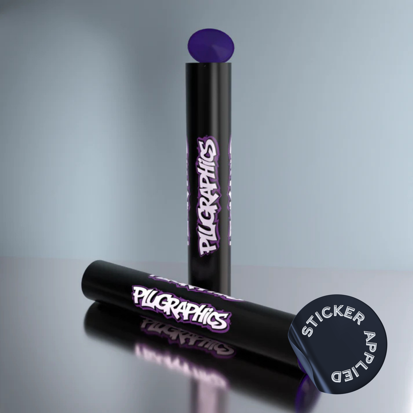 Custom Pre-Roll Tube • Black