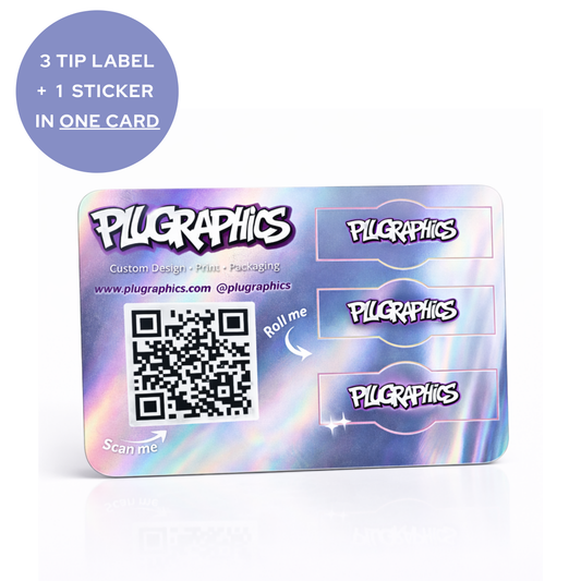 Custom Tip Label Card
